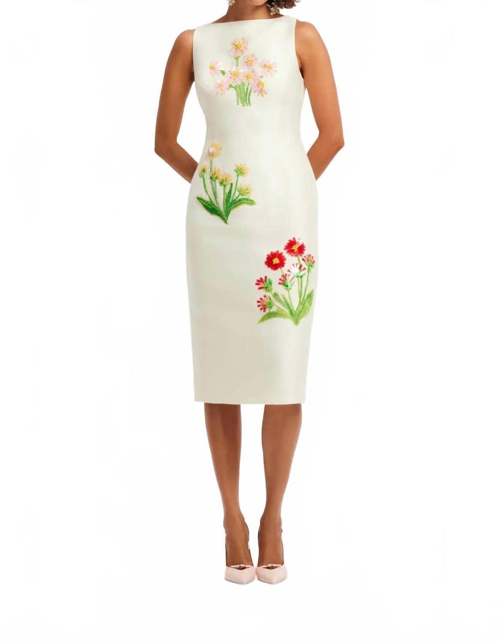 NEW LEO LIN eleanor embellished dress in wildflower